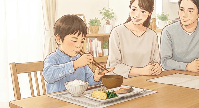 子どもへの基本的な食事マナーの教え方